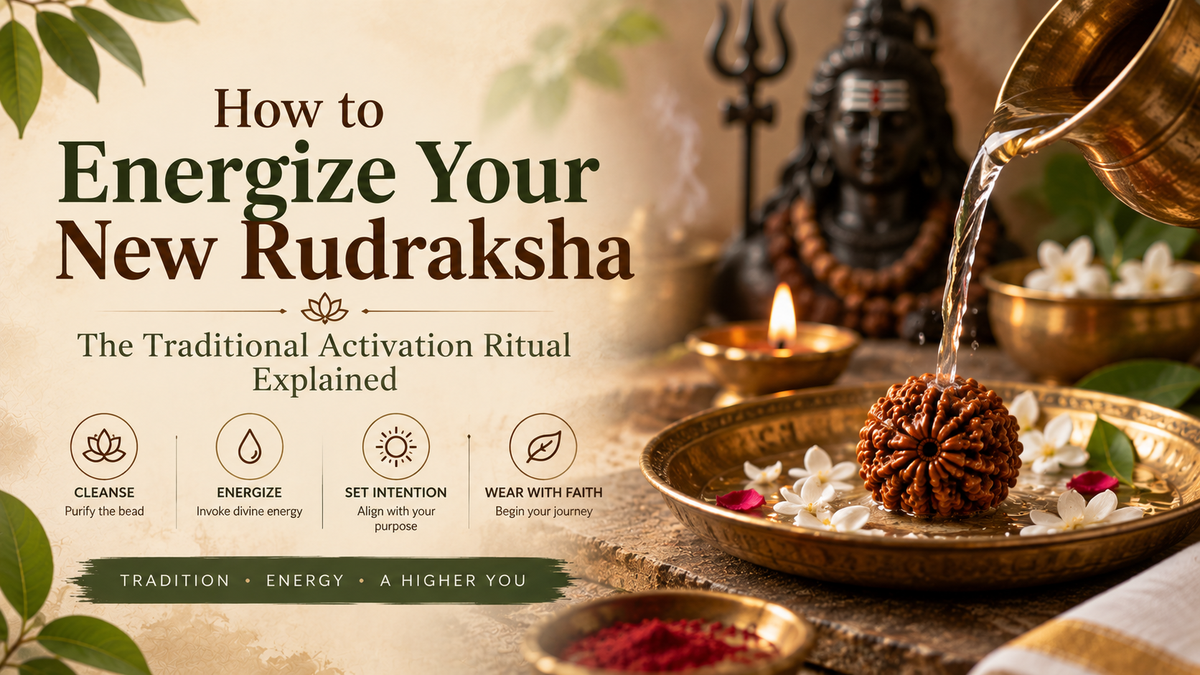 How to Energize a New Rudraksha: The Traditional Activation Ritual Explained