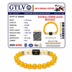 Citrine Zodiac Bracelet 8MM | Optimism, Abundance & Joy – धनु राशि (Sagittarius)