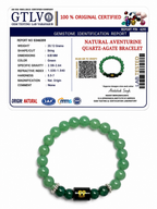 Aventurine Quartz Zodiac Bracelet 8MM | Clarity, Communication & Luck – मिथुन राशि (Gemini)