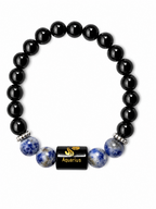 Sodalite Zodiac Bracelet 8MM | Intuition, Innovation & Luck – कुंभ राशि (Aquarius)