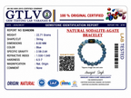 Sodalite Zodiac Bracelet 8MM | Discipline, Focus & Stability – मकर राशि (Capricorn)