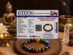 Natural Seven Chakra Energy Bracelet | Healing Crystal Bracelet for Balance & Positivity