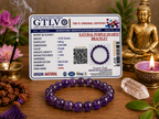 Natural Purple Quartz Bracelet 8MM | Premium Amethyst Crystal Bracelet for Peace & Intuition