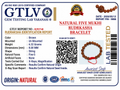 Natural Five Mukhi Rudraksha Bracelet Adjustable White | Premium Spiritual Bracelet