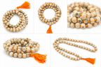 Tulsi Mala 108 Beads | Sacred Tulsi Wood Japa Mala for Krishna Bhakti, Meditation and Daily Chanting