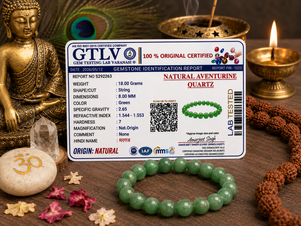 Natural Green Aventurine Bracelet | Luck, Prosperity & Opportunity Crystal Bracelet