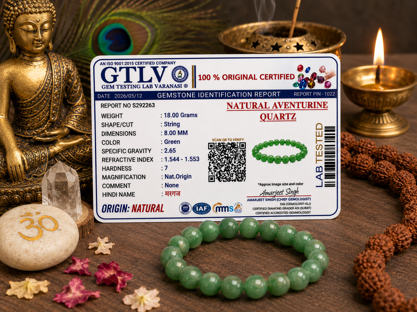 Natural Green Aventurine Bracelet | Luck, Prosperity & Opportunity Crystal Bracelet