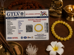 Natural Yellow Haqiq Bracelet | Yellow Agate Healing Crystal Bracelet