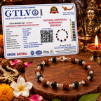 Karungali Rudraksha Bracelet in Metal | Natural Karungali & Rudraksha Bracelet with Premium Metal Finish