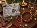 Natural Five Mukhi Rudraksha Bracelet Adjustable | Spiritual Bracelet for Peace & Positive Energy