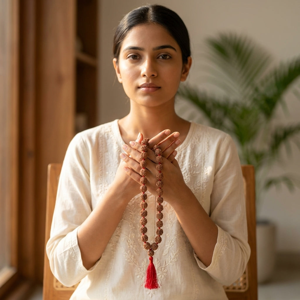 Rare Nepal Damru Rudraksha Mala – 33 Premium Beads | Collector's Edition Authentic Nepal Damru Rudraksha for Spiritual Power, Prosperity & Divine Protection
