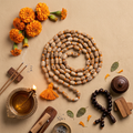 Tulsi Mala 108 Beads | Sacred Tulsi Wood Japa Mala for Krishna Bhakti, Meditation and Daily Chanting