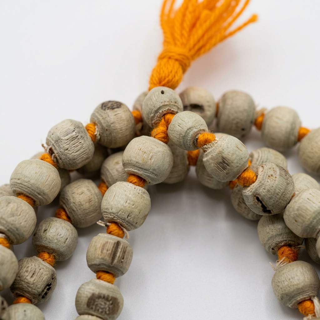 Tulsi Mala 108 Beads | Sacred Tulsi Wood Japa Mala for Krishna Bhakti, Meditation and Daily Chanting