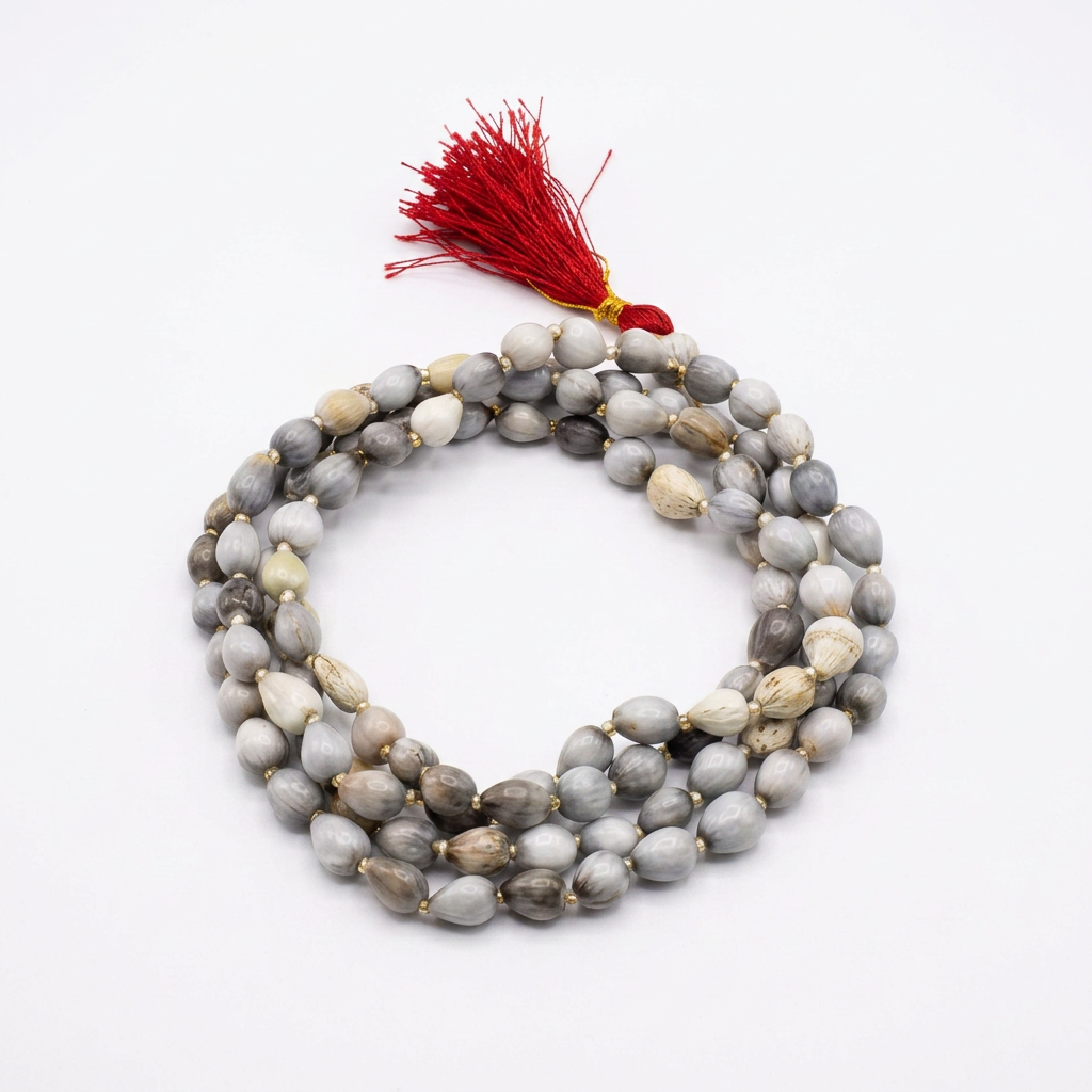 Vaijayanti | Sacred Natural Seed Mala for Vishnu & Krishna Worship, Meditation and Spiritual Practices