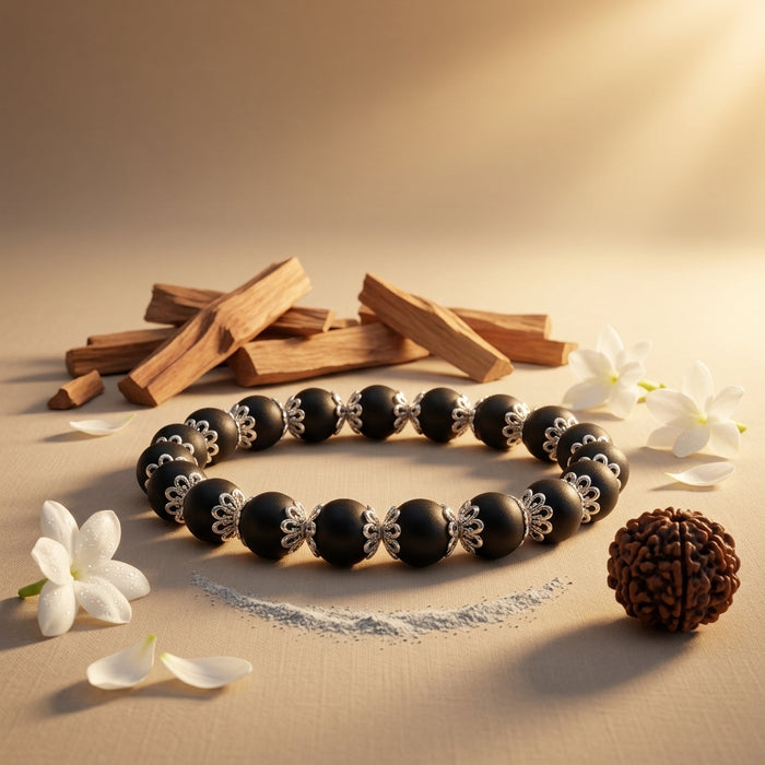 Natural Karungali Wood Bracelet for Men & Women | Spiritual Protection Bracelet