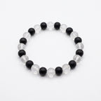 Sphatik Karungali Bracelet | Natural Crystal Quartz & Karungali Wood Bracelet for Protection and Peace