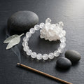 Natural White Haqiq Bracelet 8MM | Premium White Agate Bracelet for Peace & Positivity