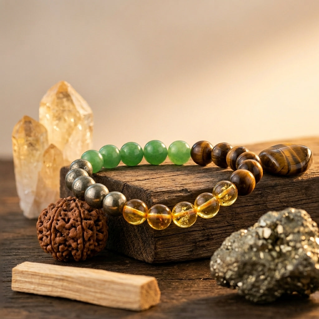 Dhan Yog (Money Magnet) Bracelet  | Wealth, Success & Prosperity Crystal Bracelet