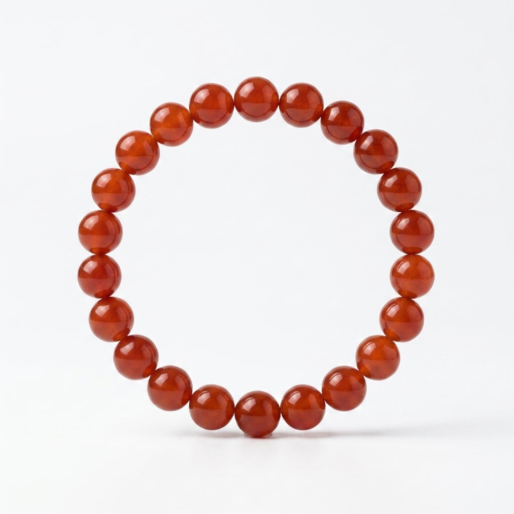 Natural Carnelian Bracelet | Energy, Confidence & Motivation Crystal Bracelet