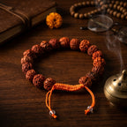 Natural Five Mukhi Rudraksha Bracelet Black | Premium Spiritual Bracelet