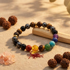 Natural Seven Chakra Energy Bracelet | Healing Crystal Bracelet for Balance & Positivity