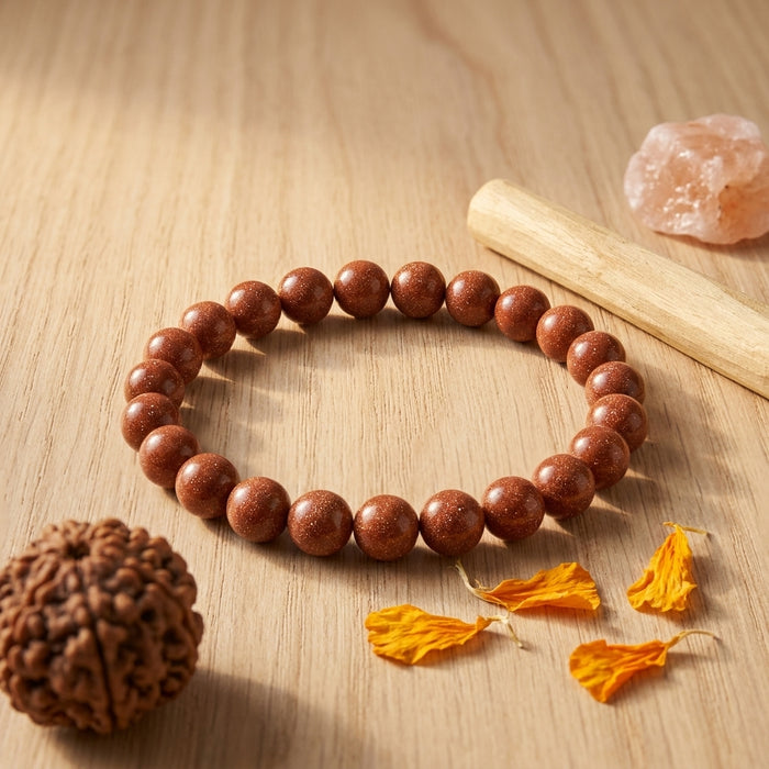 Natural Sunstone Bracelet | Confidence, Leadership & Positive Energy Crystal Bracelet