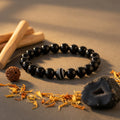 Natural Sulemani Haqiq Bracelet 8MM | Premium Black Agate Protection Bracelet