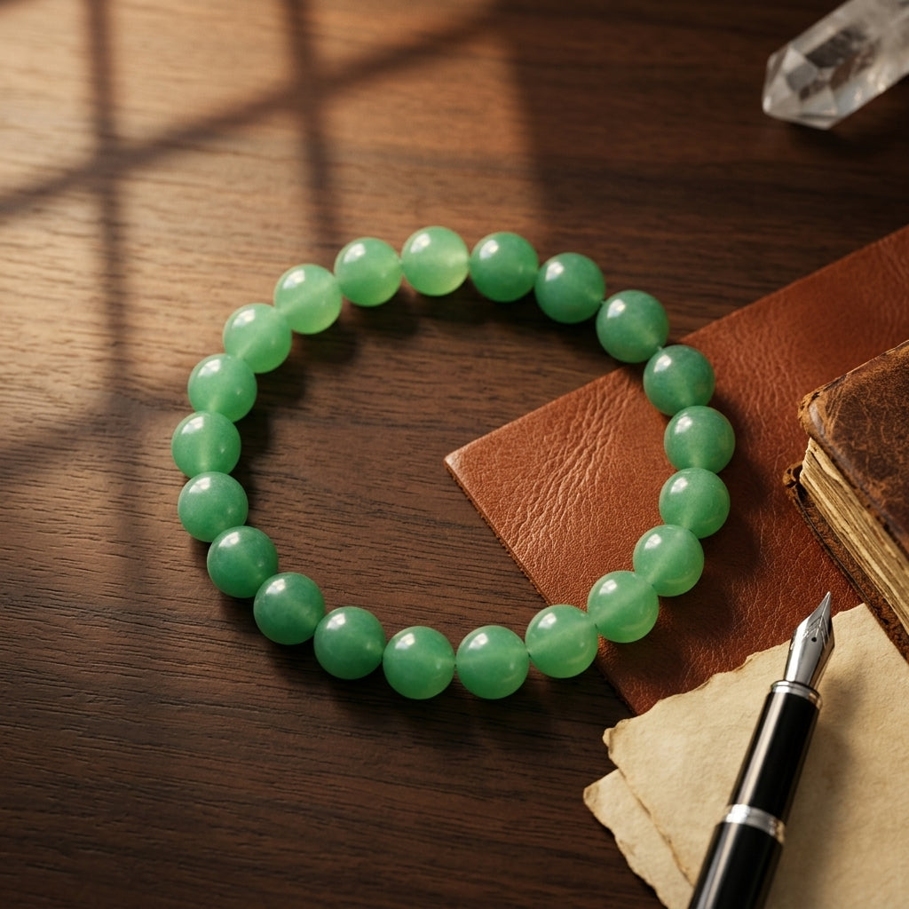 Natural Green Aventurine Bracelet | Luck, Prosperity & Opportunity Crystal Bracelet