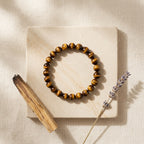 Natural Tiger's Eye Bracelet | Confidence, Protection & Success Crystal Bracelet