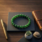 Natural Green Haqiq Bracelet | Green Agate Healing Crystal Bracelet