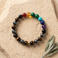 Natural Seven Chakra Energy Bracelet | Healing Crystal Bracelet for Balance & Positivity