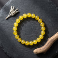 Natural Yellow Haqiq Bracelet | Yellow Agate Healing Crystal Bracelet