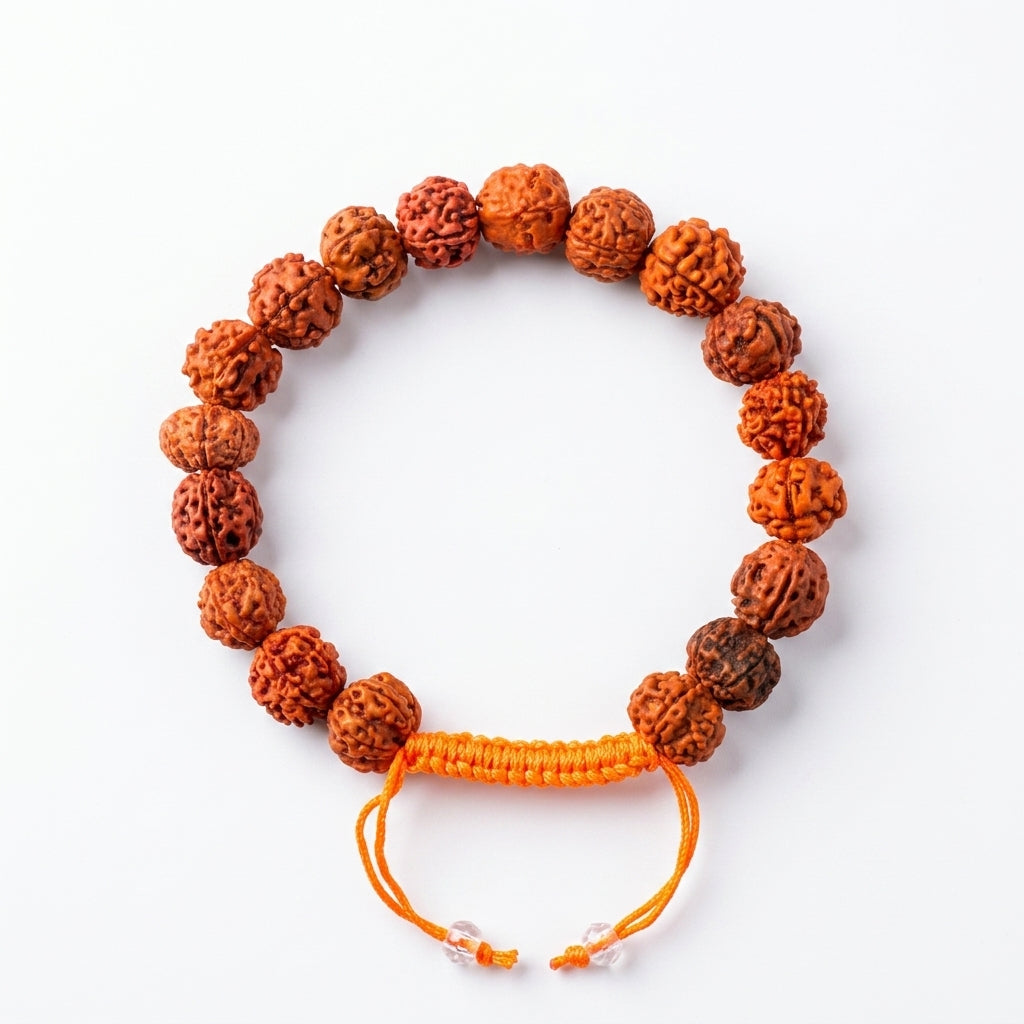 Natural Five Mukhi Rudraksha Bracelet Black | Premium Spiritual Bracelet