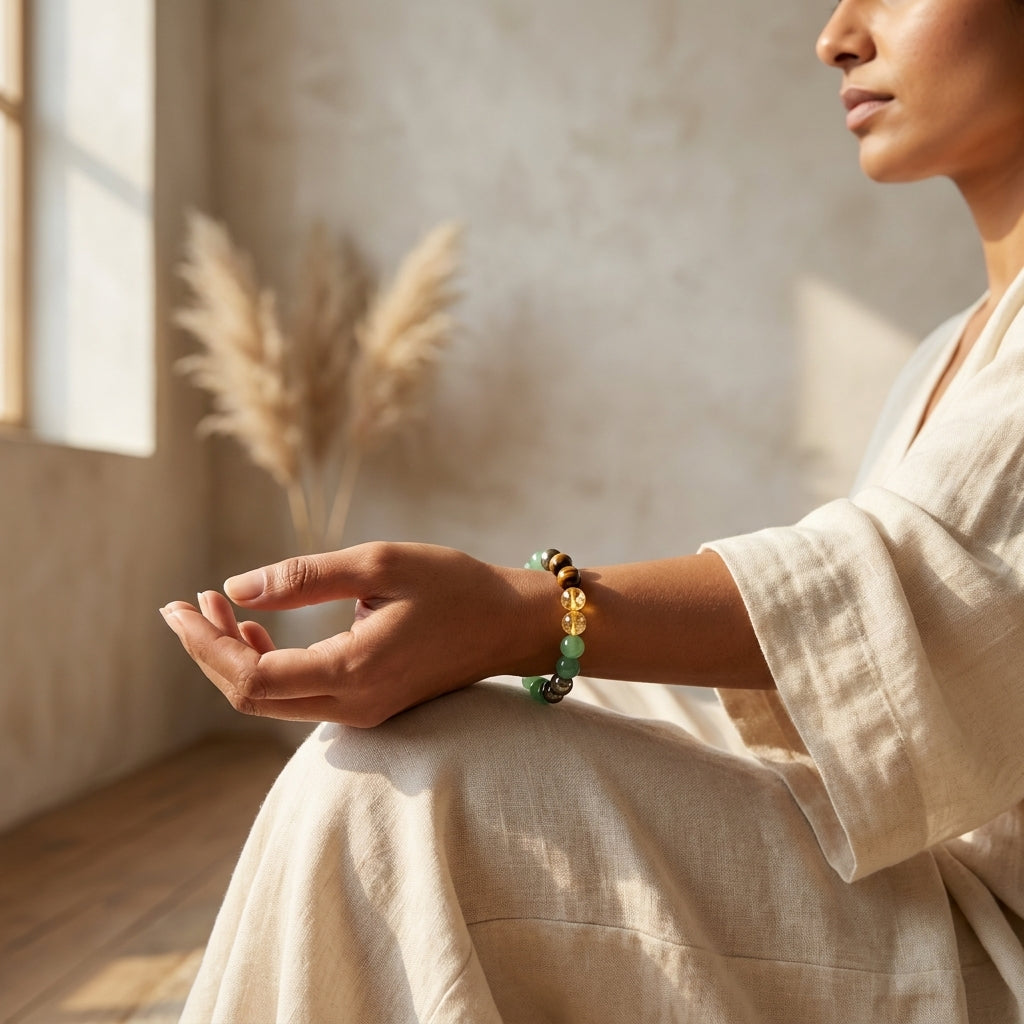 Dhan Yog (Money Magnet) Bracelet  | Wealth, Success & Prosperity Crystal Bracelet