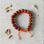Natural Five Mukhi Rudraksha Bracelet Black | Premium Spiritual Bracelet