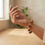 Natural Five Mukhi Rudraksha Bracelet Gold Plated | Premium Spiritual Bracelet