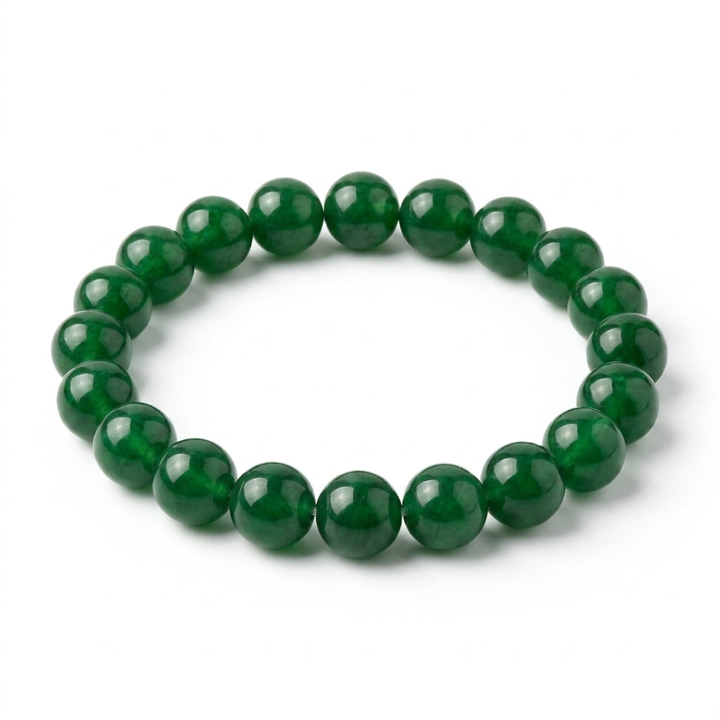 Natural Green Haqiq Bracelet | Green Agate Healing Crystal Bracelet