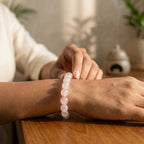 Rose Quartz Bracelet 8MM | Premium Love & Healing Crystal Bracelet