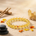 Natural Citrine Quartz Bracelet 8MM | Premium Wealth & Success Crystal Bracelet