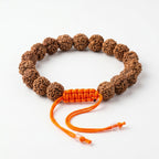 Natural Five Mukhi Rudraksha Bracelet Adjustable White | Premium Spiritual Bracelet