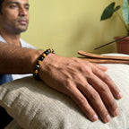 Natural Triple Protection Bracelet | Tiger Eye, Black Obsidian & Hematite Energy Bracelet