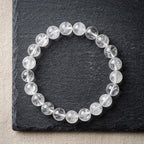 Sphatik Crystal Bracelet 8MM Natural Clear Quartz Healing Bracelet for Men & Women