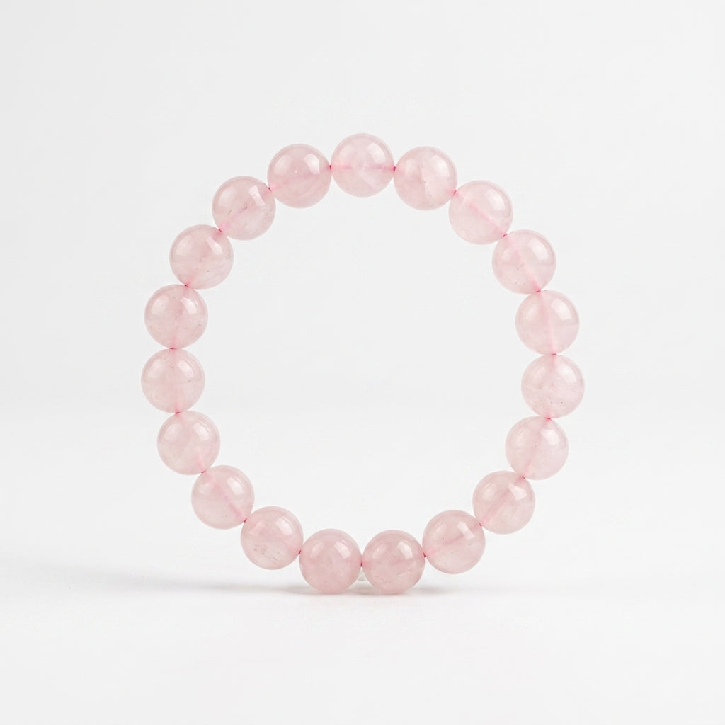 Rose Quartz Bracelet 8MM | Premium Love & Healing Crystal Bracelet