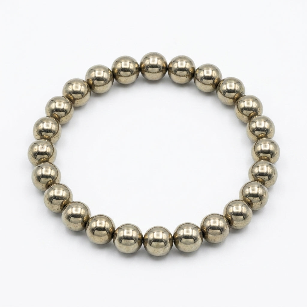 Golden Pyrite Bracelet | Wealth & Prosperity Crystal Bracelet