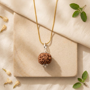 Nepali 6 Mukhi Rudraksha Locket for Confidence, Focus & Emotional Balance | Authentic & Energized | Rudriva