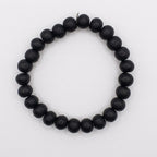 Natural Karungali Bracelet 8MM Elastic | Original Ebony Black Wood Bracelet for Protection & Positive Energy