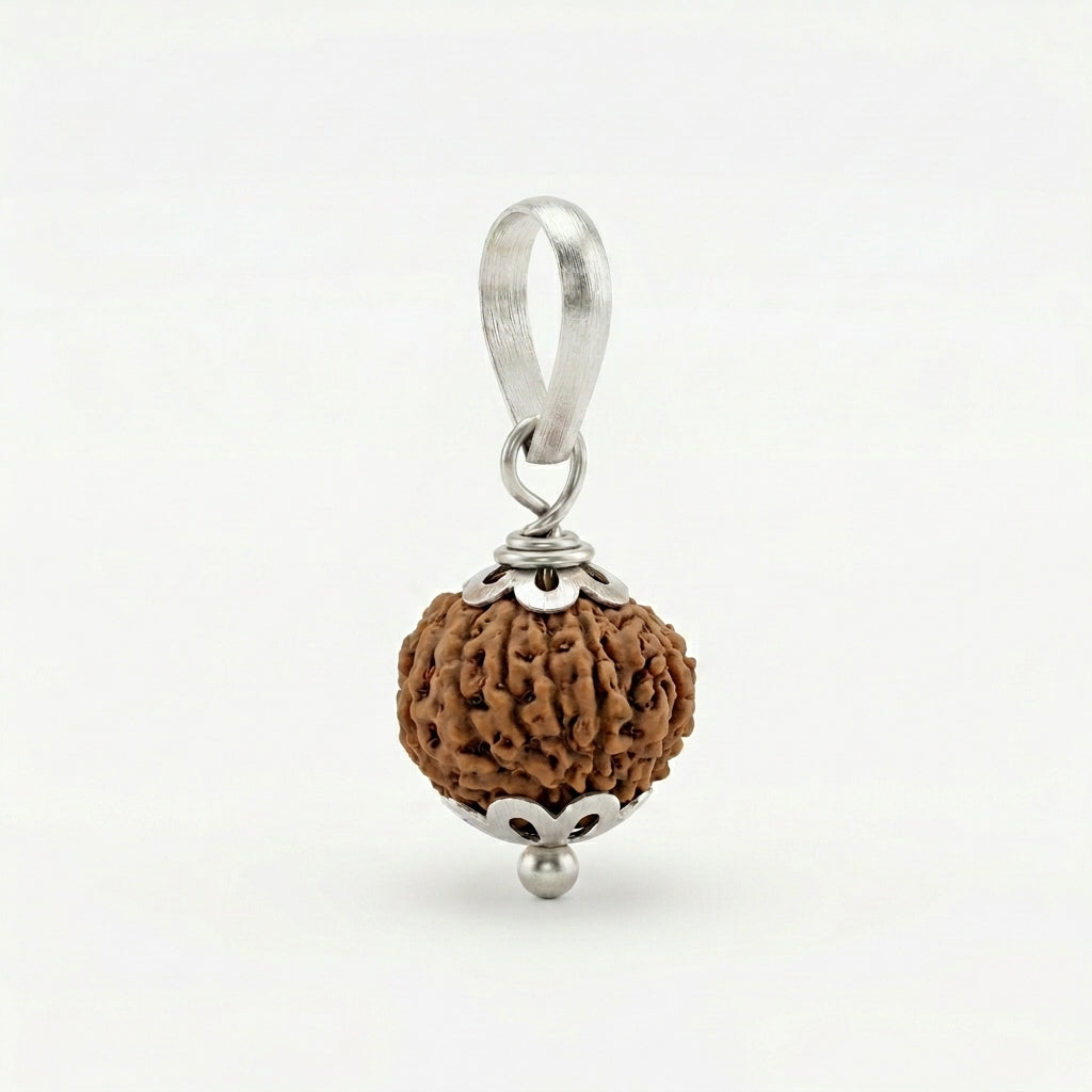 Natural 12 Mukhi Rudraksha Locket for Leadership, Confidence & Positive Energy | Authentic & Energized | Rudriva