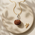 Natural 8 Mukhi Rudraksha Locket for Success, Protection & Obstacle Removal | Authentic & Energized | Rudriva