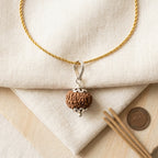 Natural 12 Mukhi Rudraksha Locket for Leadership, Confidence & Positive Energy | Authentic & Energized | Rudriva