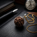 Nepali 4 Mukhi Rudraksha Locket for Wisdom, Focus & Communication | Authentic & Energized | Rudriva